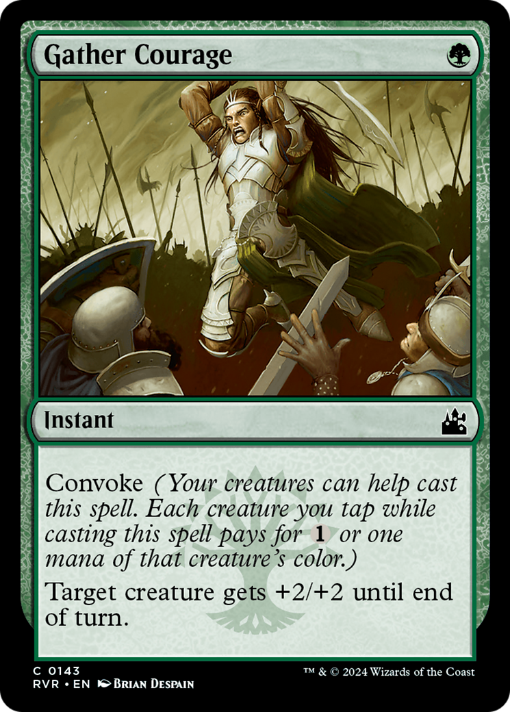 Gather Courage (RVR-143) - Ravnica Remastered - Premium MTG Single from Wizards of the Coast - Just $0.25! Shop now at Game Crave Tournament Store