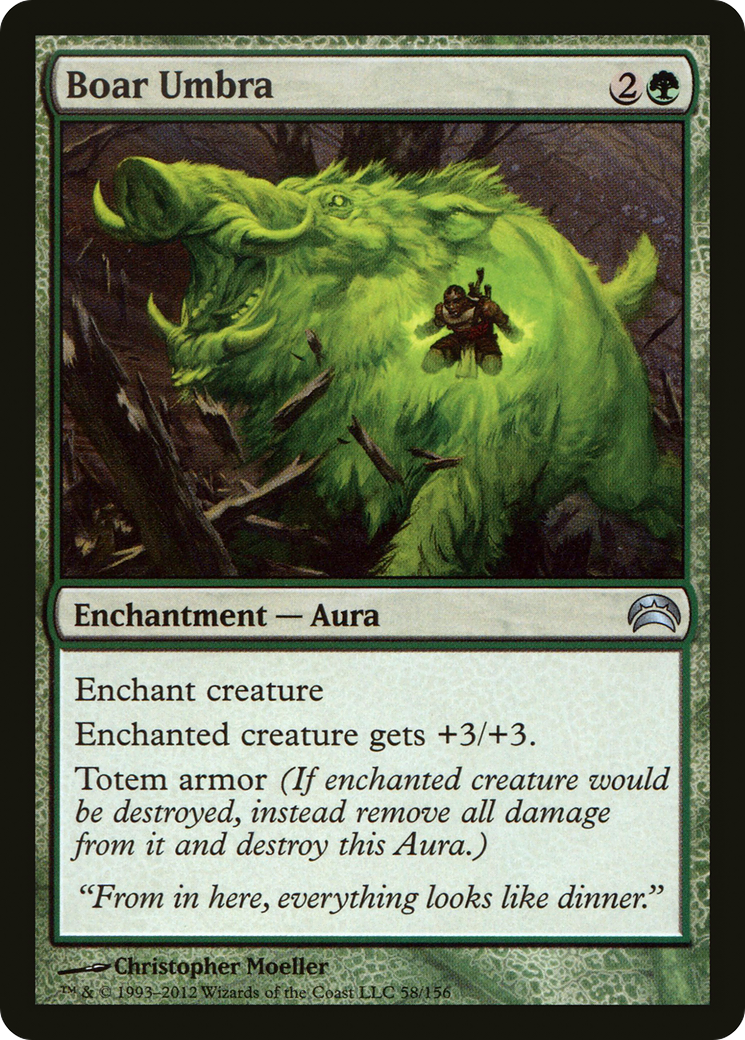 Boar Umbra (PC2-058) - Planechase 2012 Foil