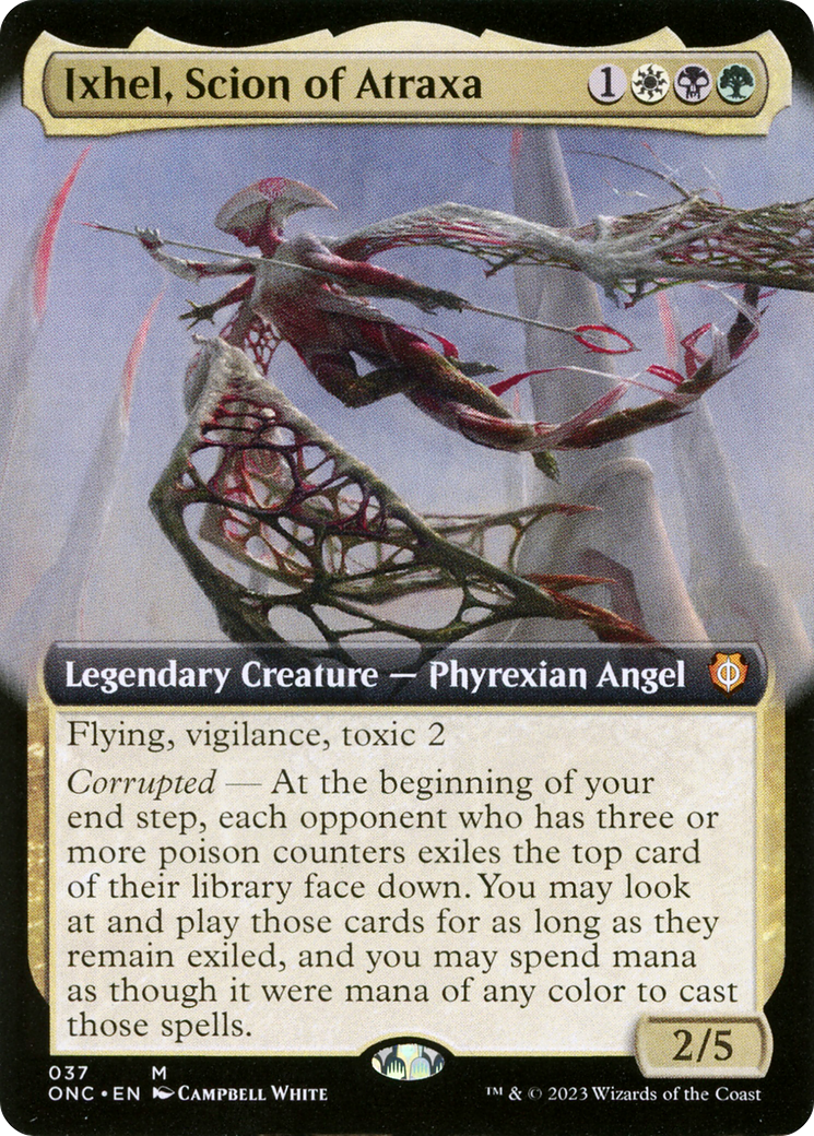 Ixhel, Scion of Atraxa (ONC-037) - Phyrexia: All Will Be One Commander: (Extended Art) - Premium MTG Single from Wizards of the Coast - Just $1.83! Shop now at Game Crave Tournament Store