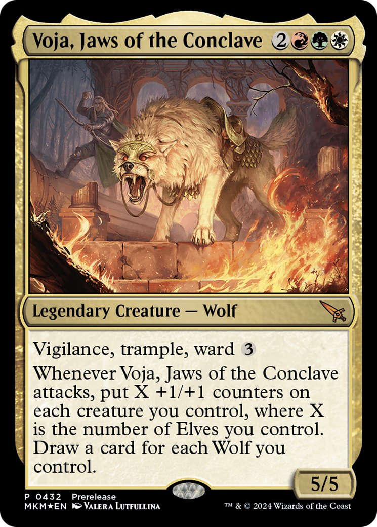 Voja, Jaws of the Conclave (MKM-432) - Murders at Karlov Manor Foil - Premium MTG Single from Wizards of the Coast - Just $4.56! Shop now at Game Crave Tournament Store
