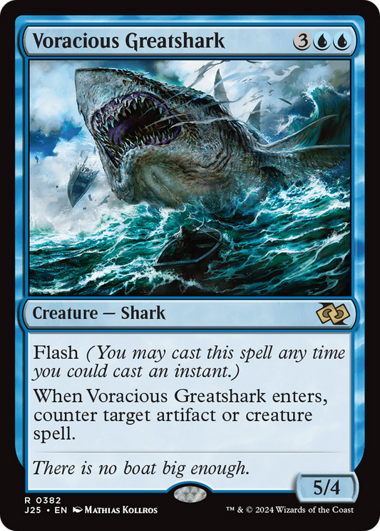Voracious Greatshark (J25-382) - Foundations Jumpstart - Premium MTG Single from Wizards of the Coast - Just $0.25! Shop now at Game Crave Tournament Store