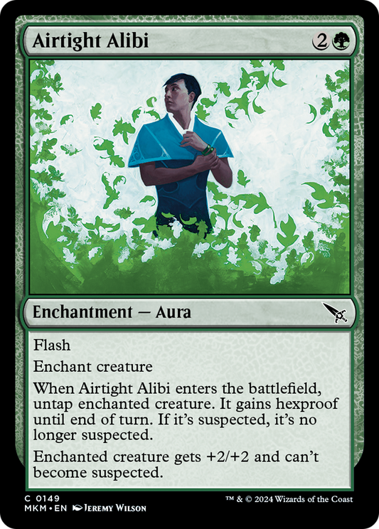 Airtight Alibi (MKM-149) - Murders at Karlov Manor Foil - Premium MTG Single from Wizards of the Coast - Just $0.25! Shop now at Game Crave Tournament Store