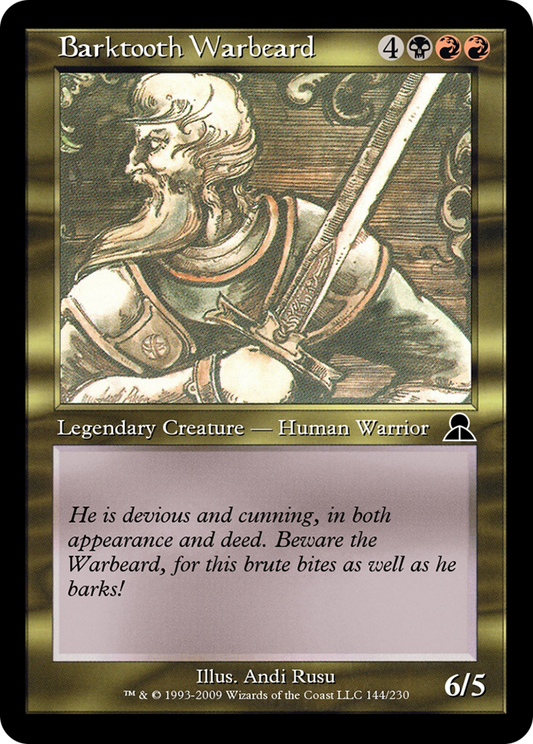 Barktooth Warbeard (ME3-144) - Masters Edition III Foil