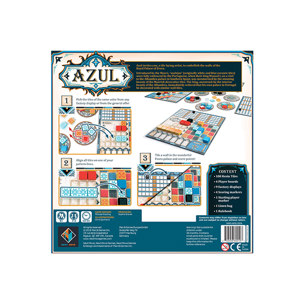 Azul - Premium Board Game from Next Move Games - Just $34.99! Shop now at Game Crave Tournament Store