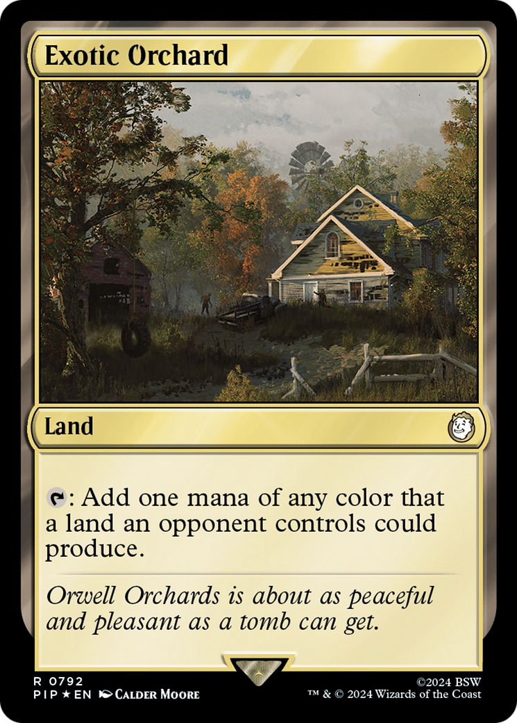 Exotic Orchard (PIP-792) - Fallout Foil - Premium MTG Single from Wizards of the Coast - Just $3.94! Shop now at Game Crave Tournament Store