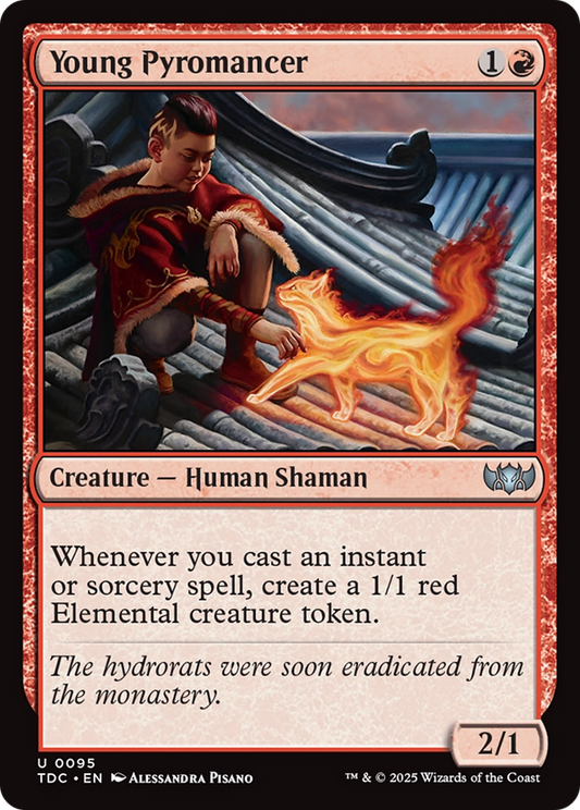 Young Pyromancer (TDC-095) - Tarkir: Dragonstorm Commander - Premium MTG Single from Wizards of the Coast - Just $0.08! Shop now at Game Crave Tournament Store
