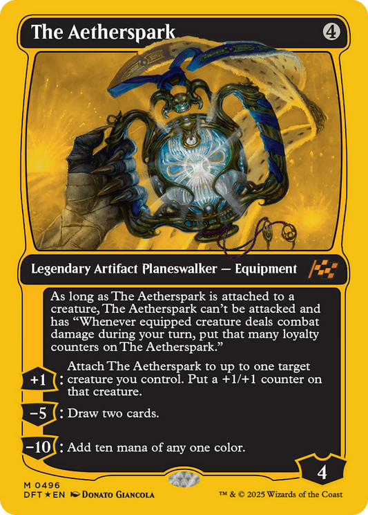 The Aetherspark (First-Place Foil) (DFT-496) - Aetherdrift Foil - Premium MTG Single from Wizards of the Coast - Just $22.88! Shop now at Game Crave Tournament Store