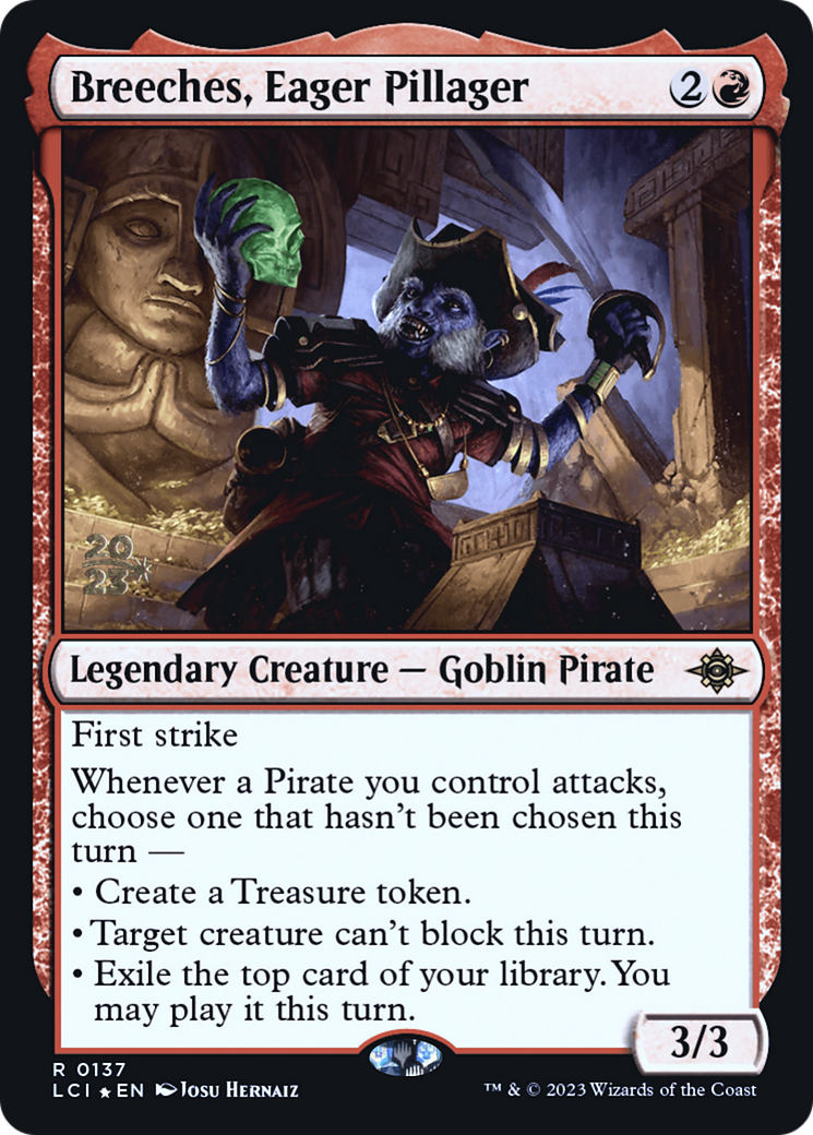 Breeches, Eager Pillager (PLCI-137S) - The Lost Caverns of Ixalan Promos Foil - Premium MTG Single from Wizards of the Coast - Just $0.99! Shop now at Game Crave Tournament Store