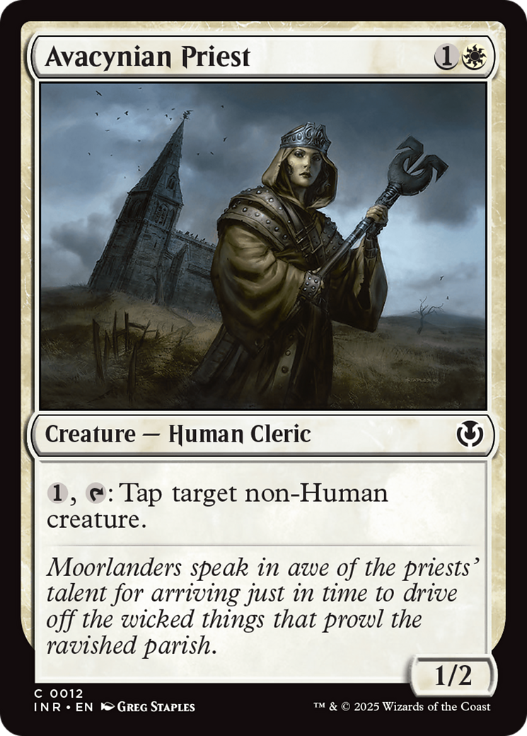 Avacynian Priest (-012) - Innistrad Remastered Foil - Premium MTG Single from Wizards of the Coast - Just $0.25! Shop now at Game Crave Tournament Store