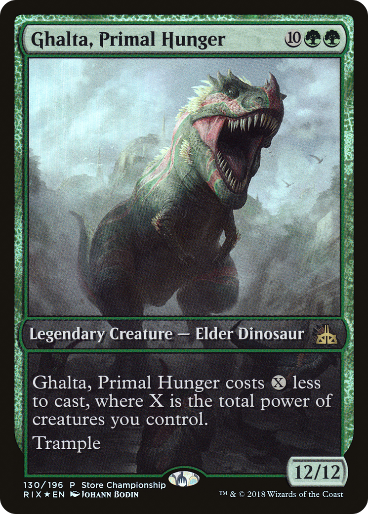 Ghalta, Primal Hunger (PRIX-130) - Rivals of Ixalan Promos Foil