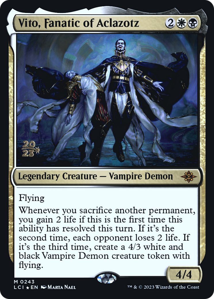 Vito, Fanatic of Aclazotz (PLCI-243S) - The Lost Caverns of Ixalan Promos Foil - Premium MTG Single from Wizards of the Coast - Just $1.46! Shop now at Game Crave Tournament Store
