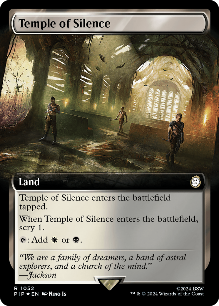 Temple of Silence (PIP-1052) - Fallout: (Extended Art) Foil - Premium MTG Single from Wizards of the Coast - Just $1.58! Shop now at Game Crave Tournament Store