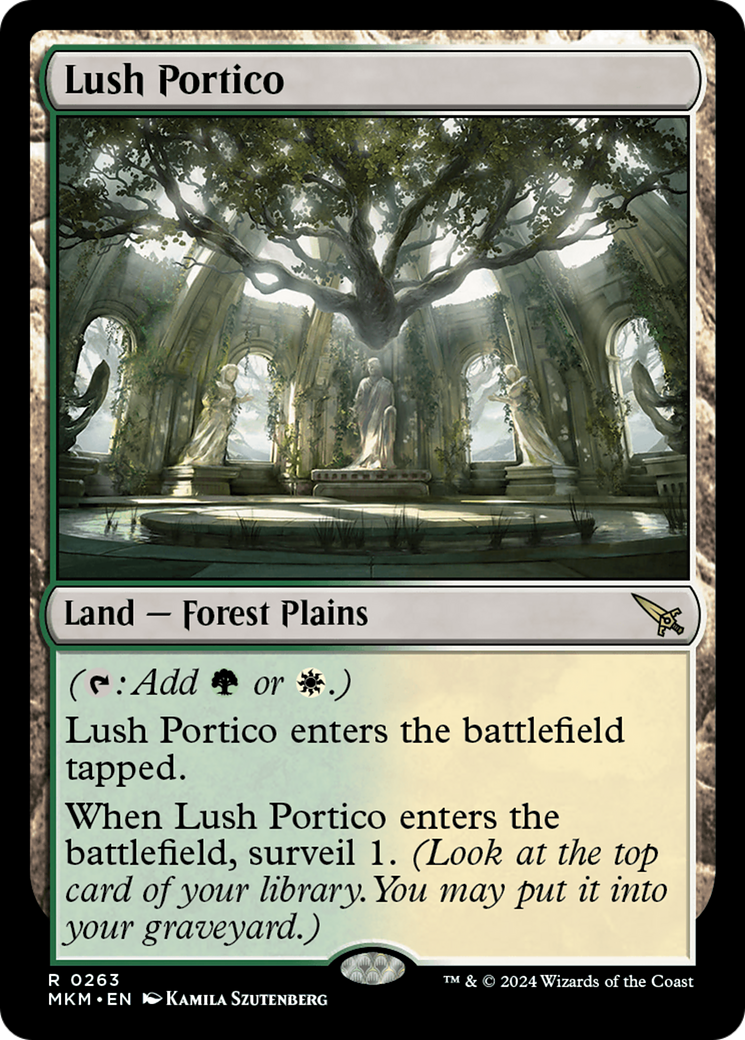 Lush Portico (MKM-263) - Murders at Karlov Manor - Premium MTG Single from Wizards of the Coast - Just $4.89! Shop now at Game Crave Tournament Store