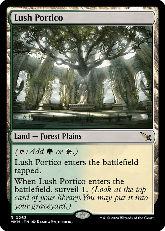Lush Portico (MKM-263) - Murders at Karlov Manor - Premium MTG Single from Wizards of the Coast - Just $4.89! Shop now at Game Crave Tournament Store