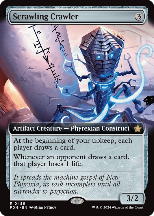 Scrawling Crawler (FDN-486) - Foundations: (Extended Art) - Premium MTG Single from Wizards of the Coast - Just $4.35! Shop now at Game Crave Tournament Store