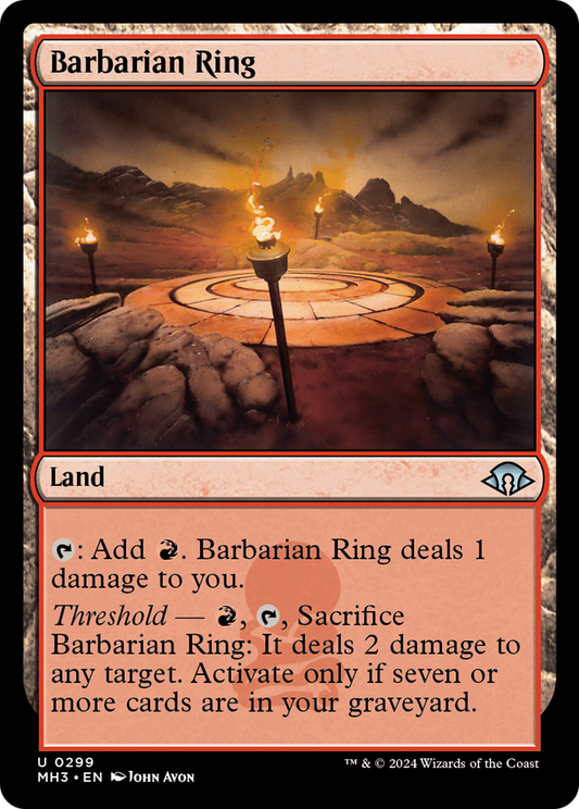 Barbarian Ring (MH3-299) - Modern Horizons 3 - Premium MTG Single from Wizards of the Coast - Just $0.74! Shop now at Game Crave Tournament Store