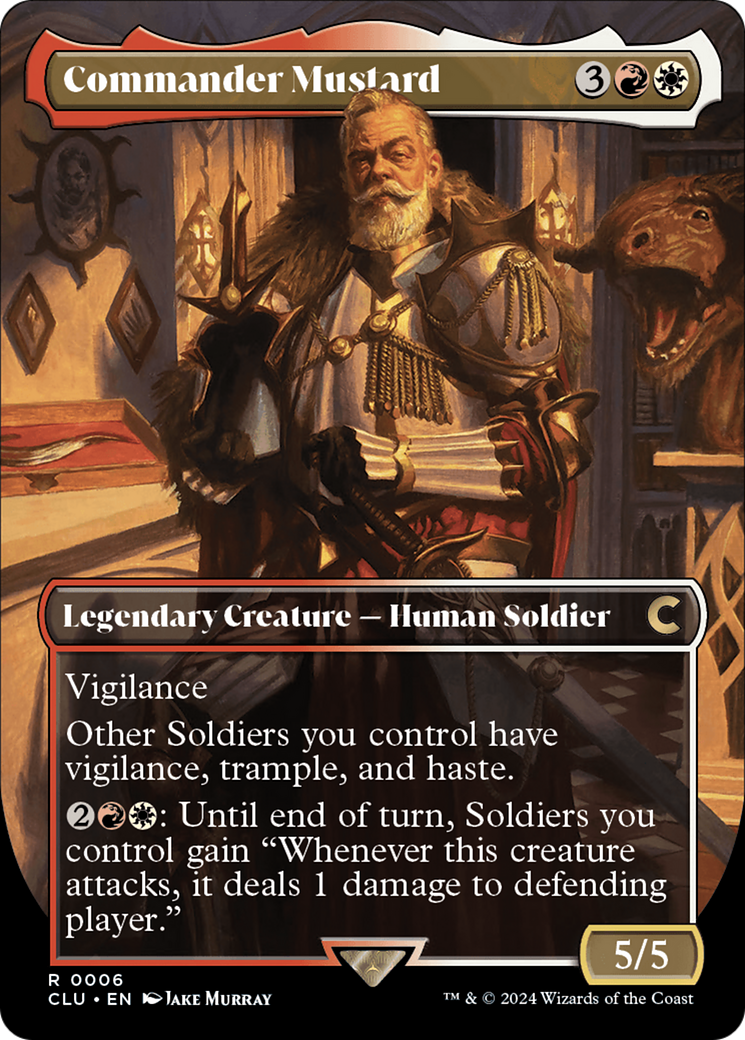 Commander Mustard (CLU-006) - Ravnica: Clue Edition (Borderless) - Premium MTG Single from Wizards of the Coast - Just $0.48! Shop now at Game Crave Tournament Store