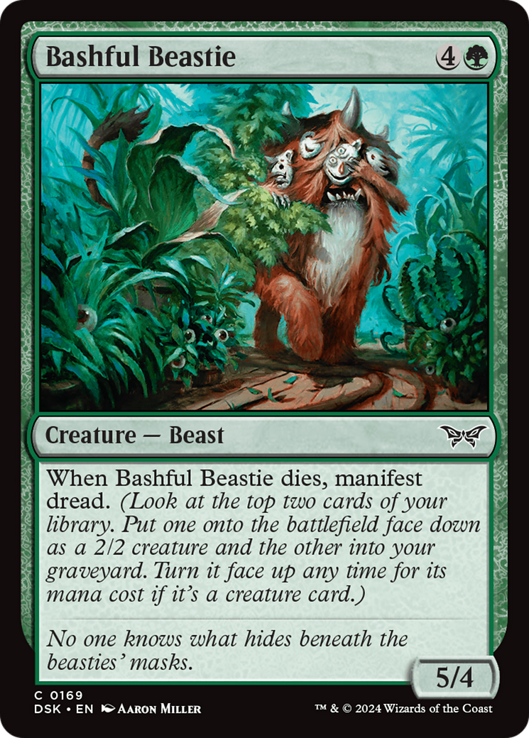 Bashful Beastie (DSK-169) - Duskmourn: House of Horror Foil - Premium MTG Single from Wizards of the Coast - Just $0.25! Shop now at Game Crave Tournament Store