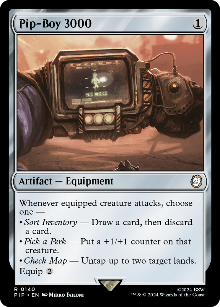 Pip-Boy 3000 (PIP-140) - Fallout - Premium MTG Single from Wizards of the Coast - Just $4.18! Shop now at Game Crave Tournament Store