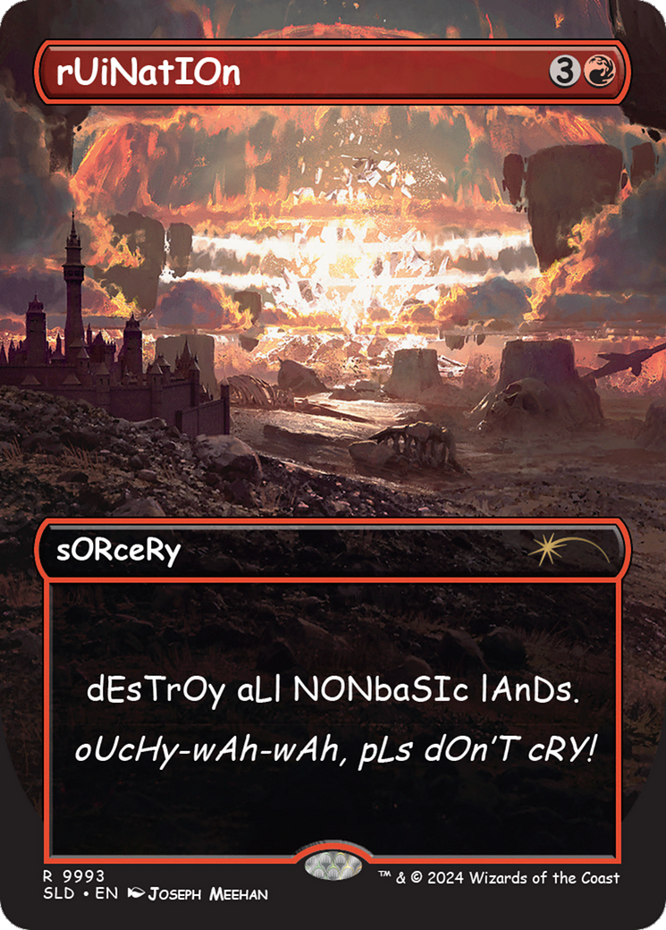 Ruination (SLD-9993) - Secret Lair Drop (Borderless) Foil - Premium MTG Single from Wizards of the Coast - Just $0! Shop now at Game Crave Tournament Store
