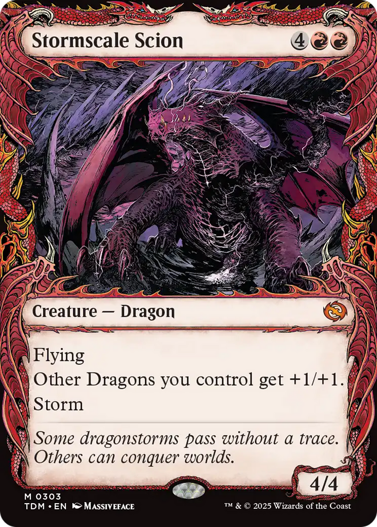Stormscale Scion (Showcase) (TDM-303) - Tarkir: Dragonstorm Foil - Premium MTG Single from Wizards of the Coast - Just $2.53! Shop now at Game Crave Tournament Store