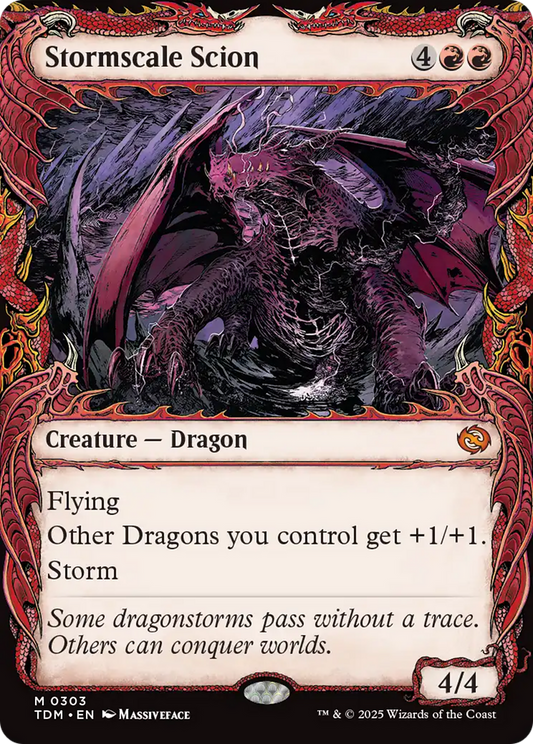 Stormscale Scion (Showcase) (TDM-303) - Tarkir: Dragonstorm - Premium MTG Single from Wizards of the Coast - Just $1.05! Shop now at Game Crave Tournament Store