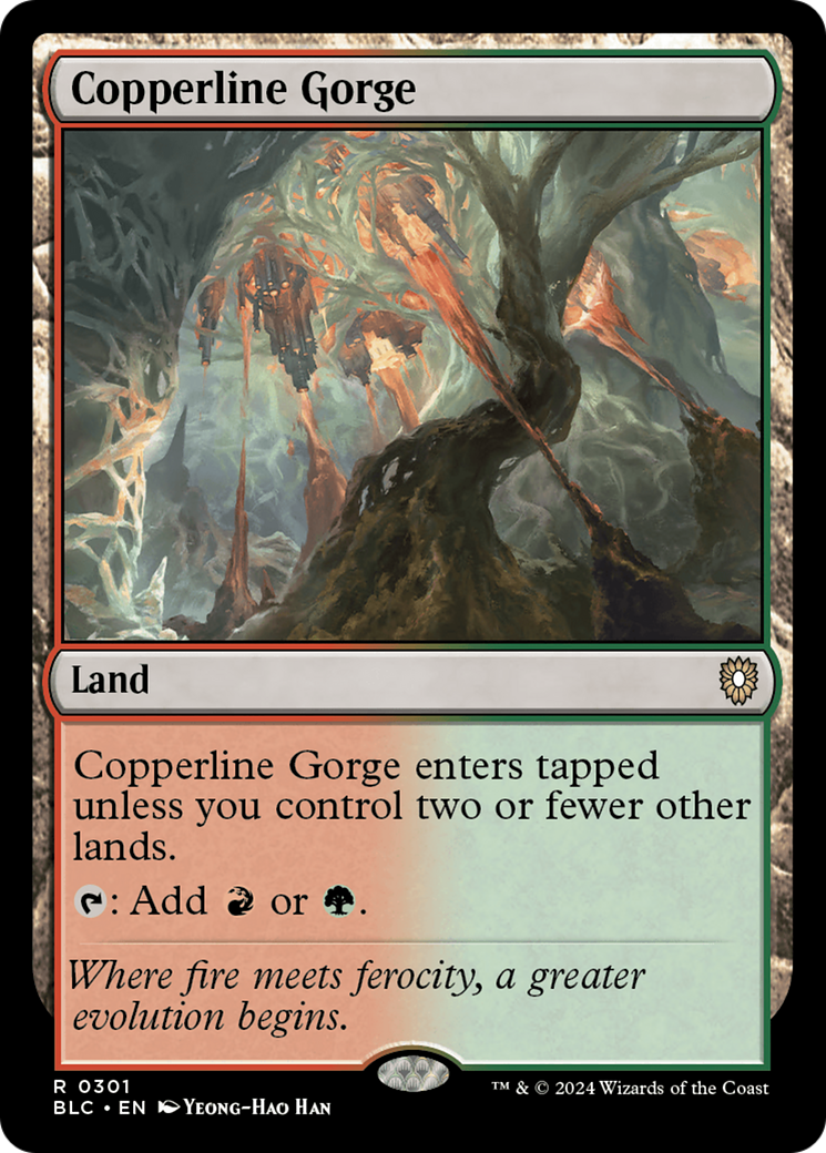 Copperline Gorge (BLC-301) - Bloomburrow Commander - Premium MTG Single from Wizards of the Coast - Just $1.22! Shop now at Game Crave Tournament Store