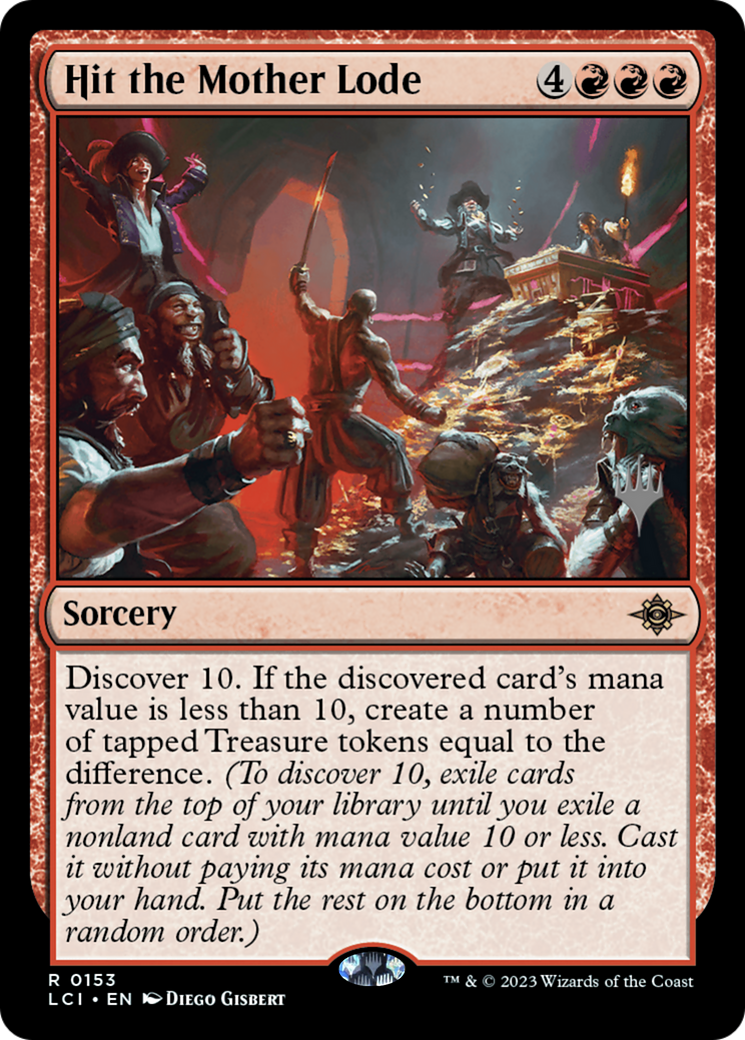 Hit the Mother Lode (PLCI-153P) - The Lost Caverns of Ixalan Promos Foil - Premium MTG Single from Wizards of the Coast - Just $0.25! Shop now at Game Crave Tournament Store