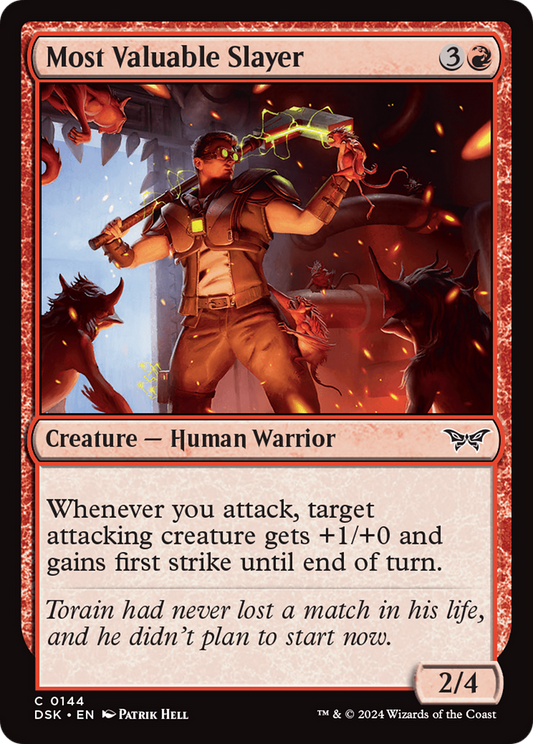 Most Valuable Slayer (DSK-144) - Duskmourn: House of Horror - Premium MTG Single from Wizards of the Coast - Just $0.25! Shop now at Game Crave Tournament Store