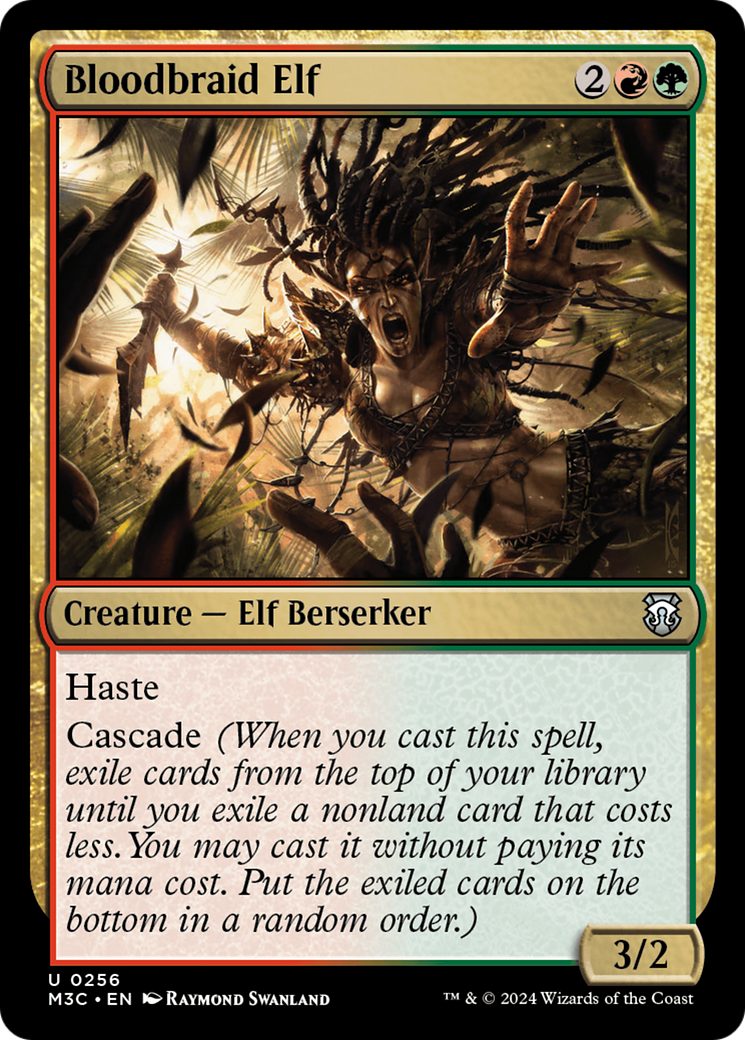 Bloodbraid Elf (M3C-256) - Modern Horizons 3 Commander Foil - Premium MTG Single from Wizards of the Coast - Just $0.25! Shop now at Game Crave Tournament Store