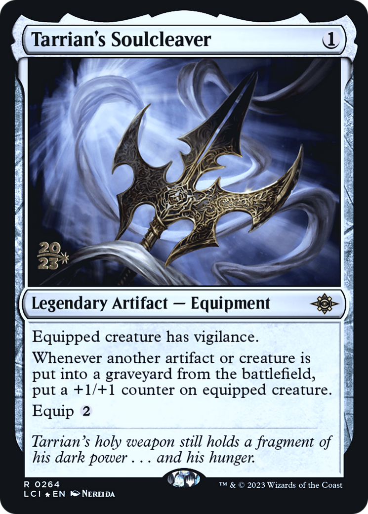 Tarrian's Soulcleaver (PLCI-264S) - The Lost Caverns of Ixalan Promos Foil - Premium MTG Single from Wizards of the Coast - Just $2.39! Shop now at Game Crave Tournament Store