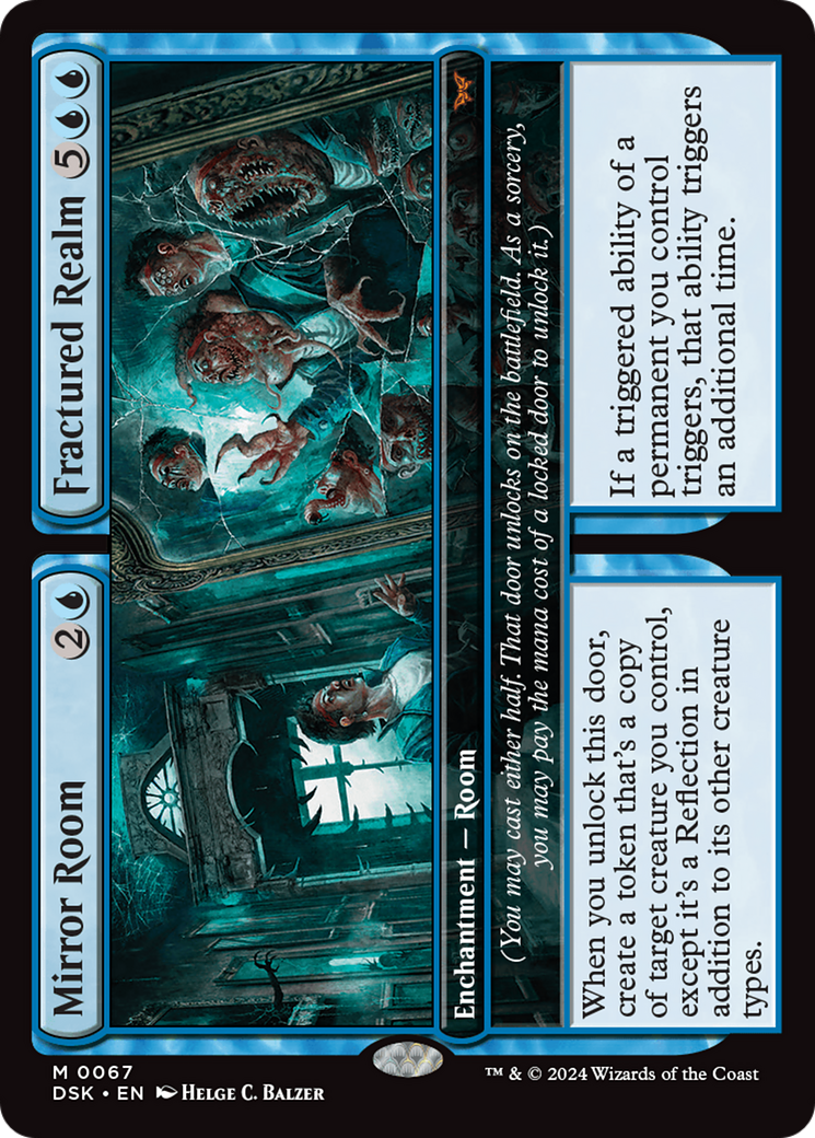 Mirror Room // Fractured Realm (DSK-067) - Duskmourn: House of Horror - Premium MTG Single from Wizards of the Coast - Just $1.38! Shop now at Game Crave Tournament Store