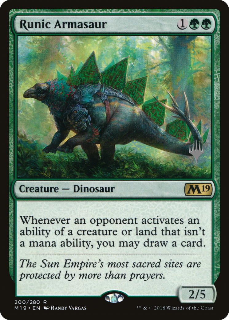Runic Armasaur (PM19-200P) - Core Set 2019 Promos