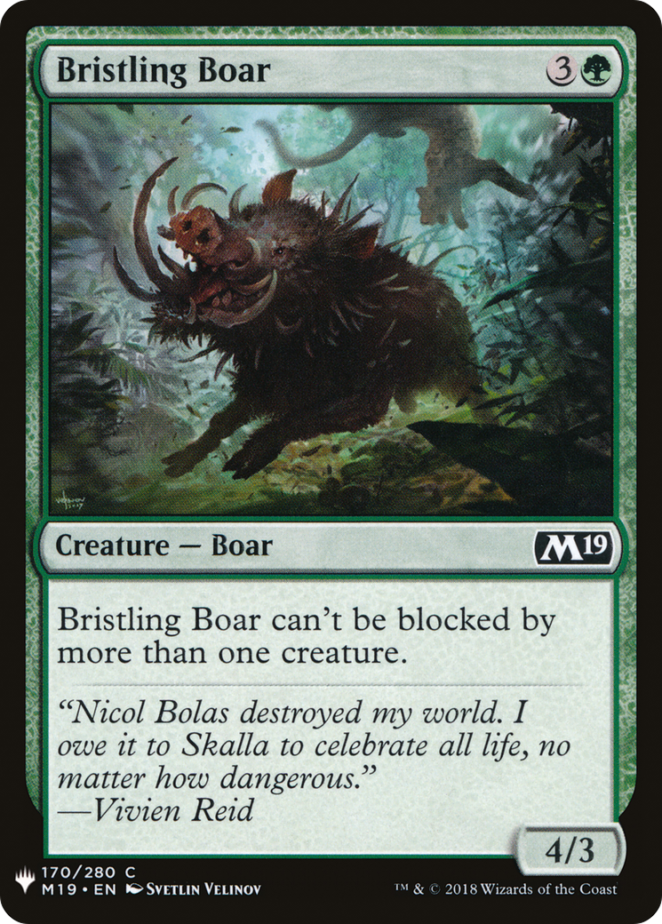 Bristling Boar (MB1-1149) - Mystery Booster