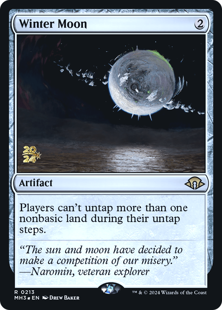 Winter Moon (PMH3-213S) - Modern Horizons 3 Promos Foil - Premium MTG Single from Wizards of the Coast - Just $1.65! Shop now at Game Crave Tournament Store