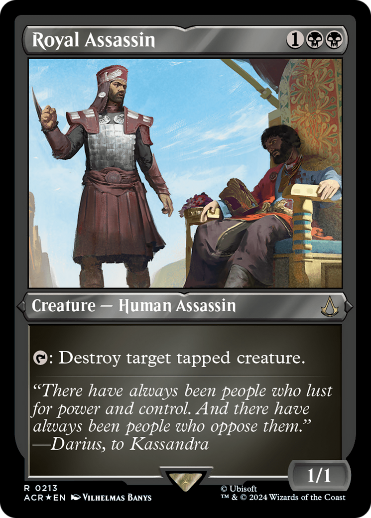 Royal Assassin (ACR-213) - Assassin's Creed Etched Foil - Premium MTG Single from Wizards of the Coast - Just $0.38! Shop now at Game Crave Tournament Store