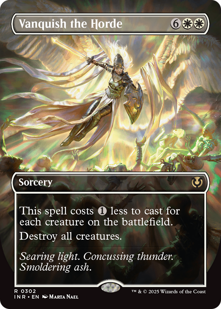 Vanquish the Horde (Borderless) (-302) - Innistrad Remastered - Premium MTG Single from Wizards of the Coast - Just $1.49! Shop now at Game Crave Tournament Store