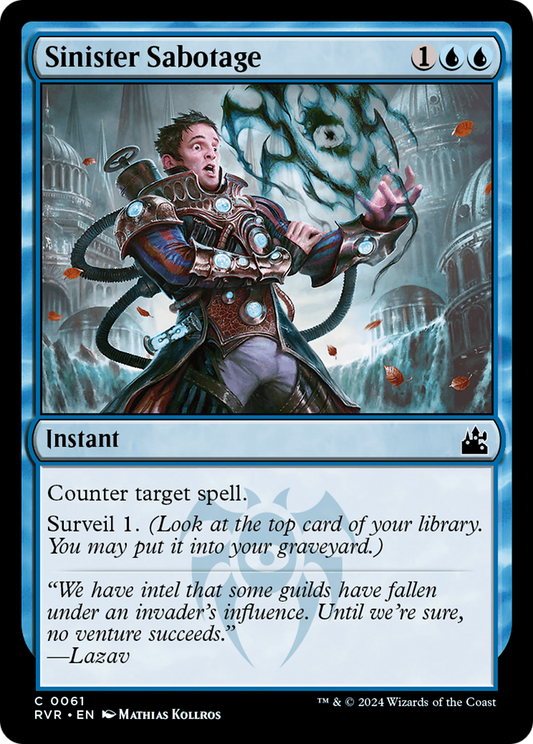 Sinister Sabotage (RVR-061) - Ravnica Remastered - Premium MTG Single from Wizards of the Coast - Just $0.25! Shop now at Game Crave Tournament Store