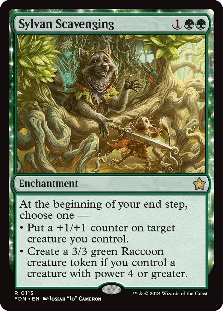 Sylvan Scavenging (FDN-113) - Foundations - Premium MTG Single from Wizards of the Coast - Just $0.25! Shop now at Game Crave Tournament Store