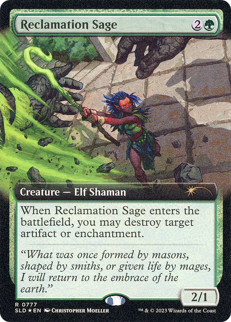 Reclamation Sage (SLD-777) - Secret Lair Drop: (Extended Art) Foil - Premium MTG Single from Wizards of the Coast - Just $0.28! Shop now at Game Crave Tournament Store