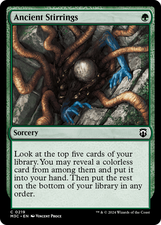 Ancient Stirrings (M3C-219) - Modern Horizons 3 Commander - Premium MTG Single from Wizards of the Coast - Just $0.25! Shop now at Game Crave Tournament Store