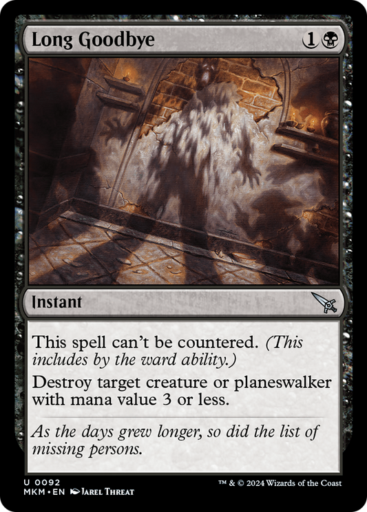 Long Goodbye (MKM-092) - Murders at Karlov Manor Foil - Premium MTG Single from Wizards of the Coast - Just $0.26! Shop now at Game Crave Tournament Store