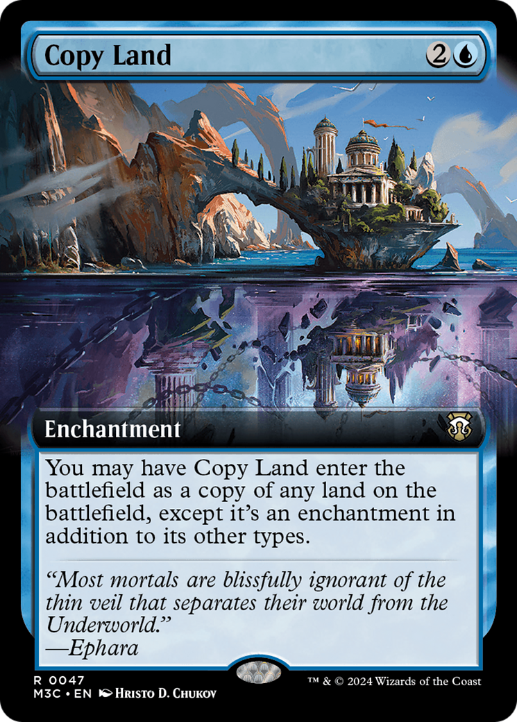 Copy Land (M3C-047) - Modern Horizons 3 Commander: (Extended Art) Foil - Premium MTG Single from Wizards of the Coast - Just $1.17! Shop now at Game Crave Tournament Store