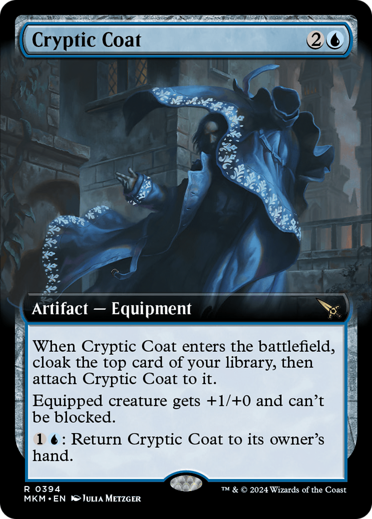 Cryptic Coat (MKM-394) - Murders at Karlov Manor: (Extended Art) - Premium MTG Single from Wizards of the Coast - Just $0.33! Shop now at Game Crave Tournament Store