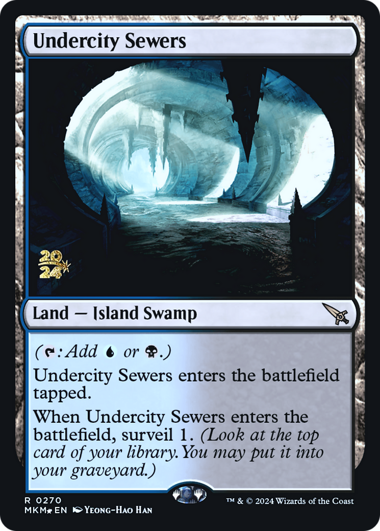 Undercity Sewers (PMKM-270S) - Murders at Karlov Manor Promos Foil - Premium MTG Single from Wizards of the Coast - Just $23.65! Shop now at Game Crave Tournament Store