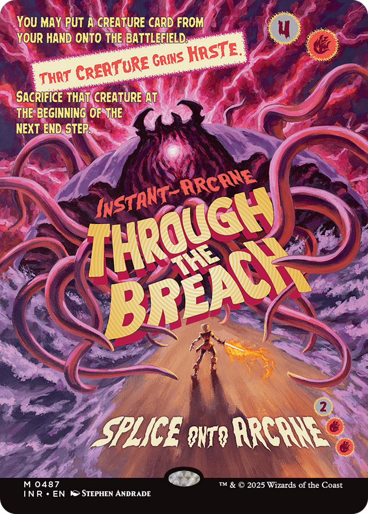 Through the Breach (Showcase) (-487) - Innistrad Remastered Foil - Premium MTG Single from Wizards of the Coast - Just $2.54! Shop now at Game Crave Tournament Store
