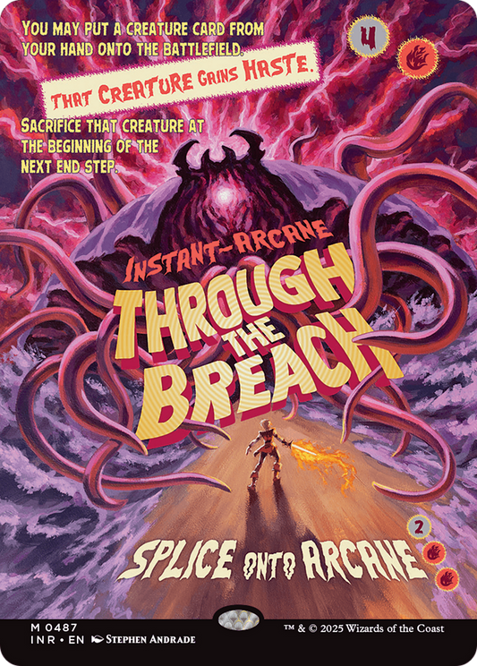 Through the Breach (Showcase) (-487) - Innistrad Remastered Foil - Premium MTG Single from Wizards of the Coast - Just $2.54! Shop now at Game Crave Tournament Store