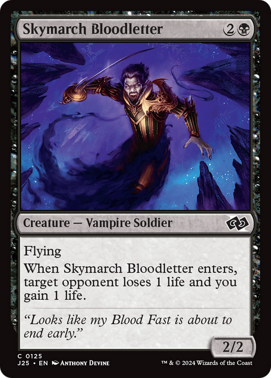 Skymarch Bloodletter (J25-125) - Foundations Jumpstart - Premium MTG Single from Wizards of the Coast - Just $0.25! Shop now at Game Crave Tournament Store