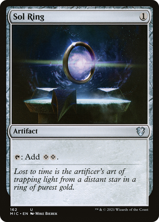 Sol Ring (MIC-162) - Midnight Hunt Commander - Premium MTG Single from Wizards of the Coast - Just $0.33! Shop now at Game Crave Tournament Store