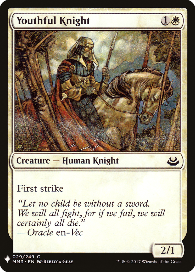 Youthful Knight (MB1-279) - Mystery Booster